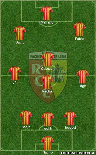 Racing Club de Lens Formation 2012