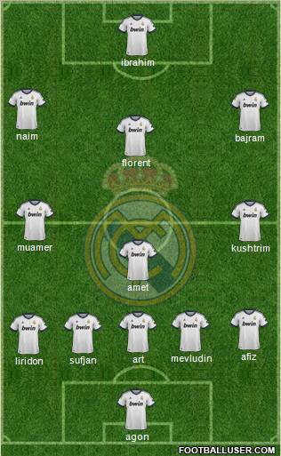 Real Madrid C.F. Formation 2012