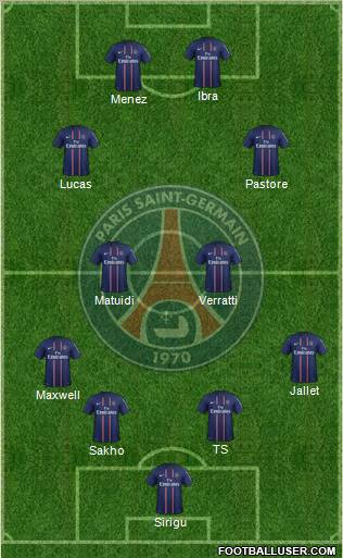 Paris Saint-Germain Formation 2012