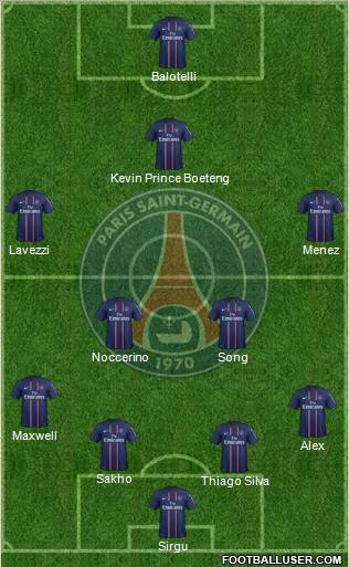 Paris Saint-Germain Formation 2012