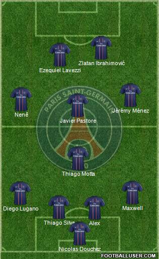 Paris Saint-Germain Formation 2012