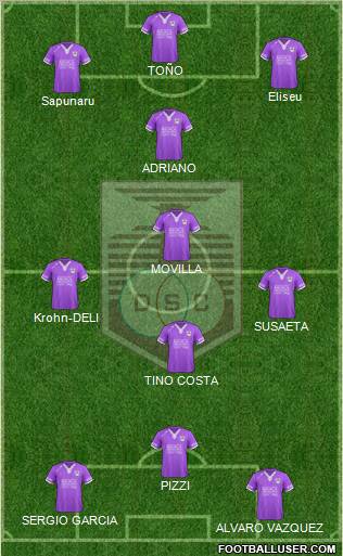 Defensor Sporting Club Formation 2012