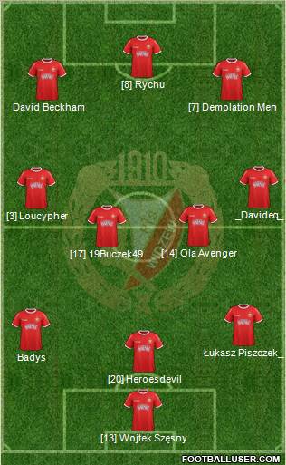 Widzew Lodz Formation 2012