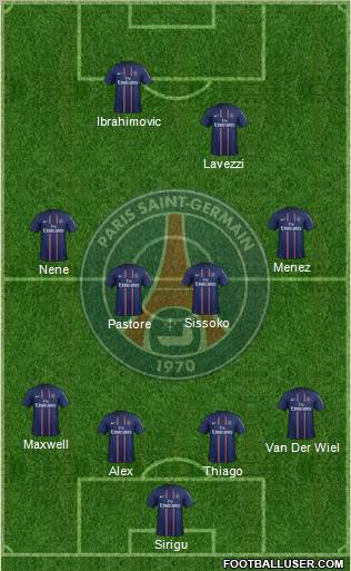 Paris Saint-Germain Formation 2012