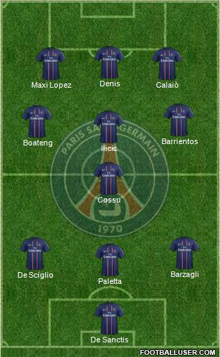 Paris Saint-Germain Formation 2012