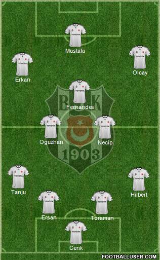 Besiktas JK Formation 2012