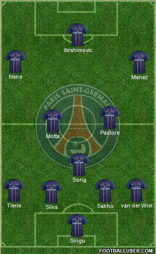 Paris Saint-Germain Formation 2012