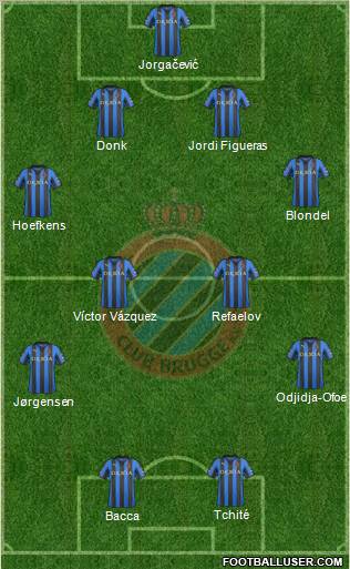 Club Brugge KV Formation 2012