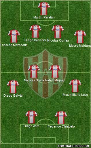 Unión de Santa Fe Formation 2012