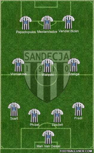 Sandecja Nowy Sacz Formation 2012
