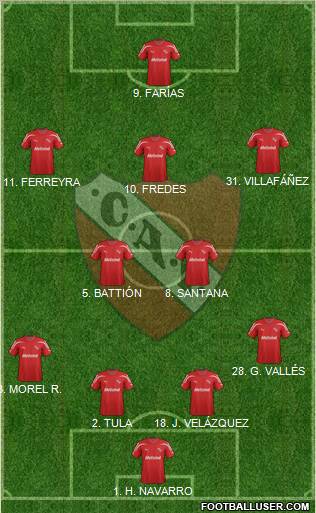 Independiente Formation 2012