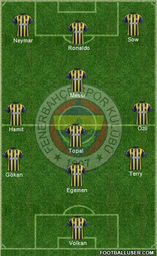Fenerbahçe SK Formation 2012