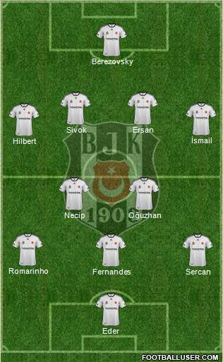 Besiktas JK Formation 2012