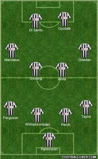 Newcastle United Formation 2012