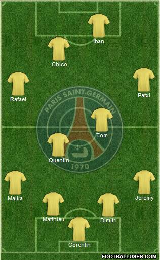 Paris Saint-Germain Formation 2012