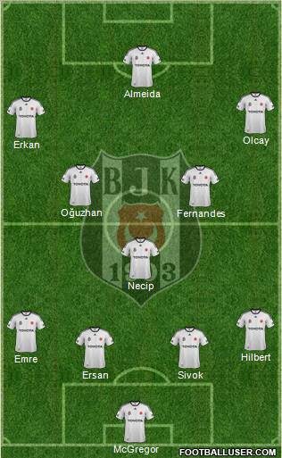 Besiktas JK Formation 2012