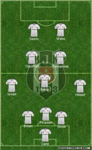 Besiktas JK Formation 2012