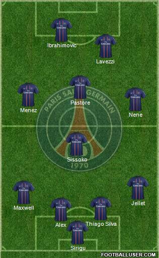 Paris Saint-Germain Formation 2012