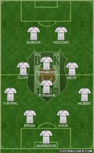 Besiktas JK Formation 2012