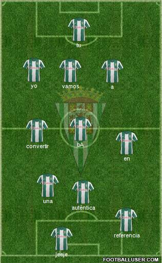 Córdoba C.F., S.A.D. Formation 2012