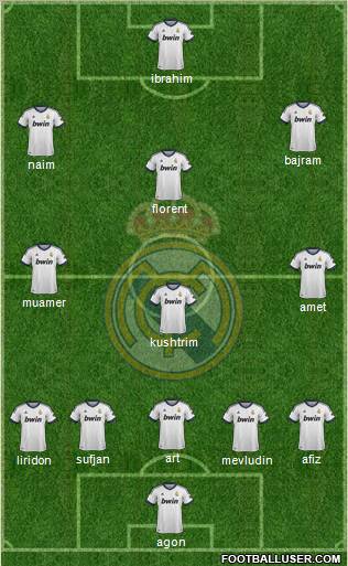 Real Madrid C.F. Formation 2012