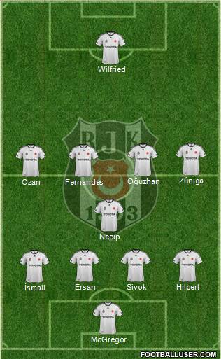 Besiktas JK Formation 2012