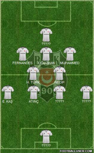 Besiktas JK Formation 2012