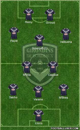 FC Girondins de Bordeaux Formation 2012