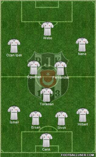 Besiktas JK Formation 2012