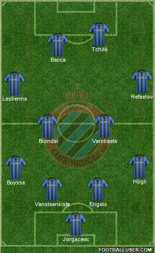 Club Brugge KV Formation 2012