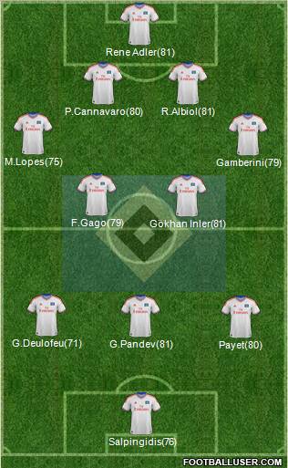 Hamburger SV Formation 2012