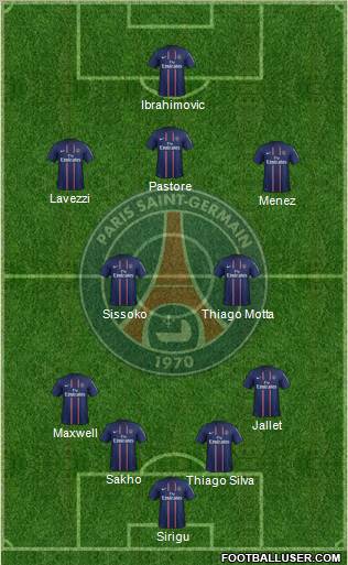 Paris Saint-Germain Formation 2012