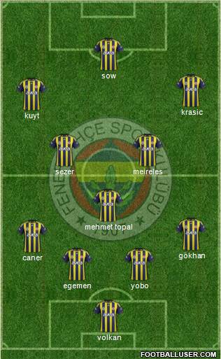 Fenerbahçe SK Formation 2012