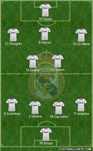 Real Madrid C.F. Formation 2012
