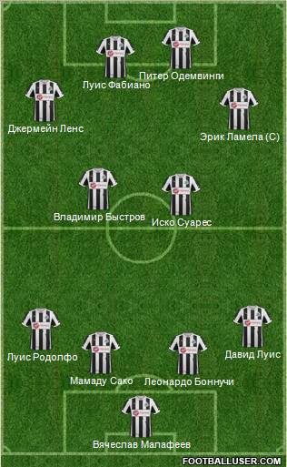 Newcastle United Formation 2012