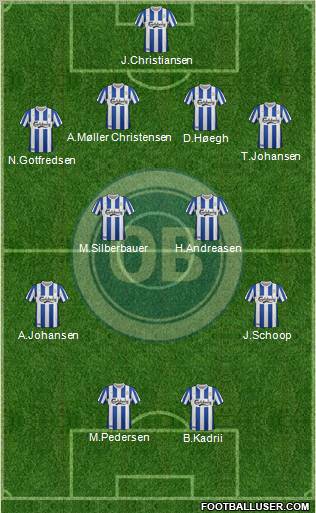 Odense Boldklub Formation 2012