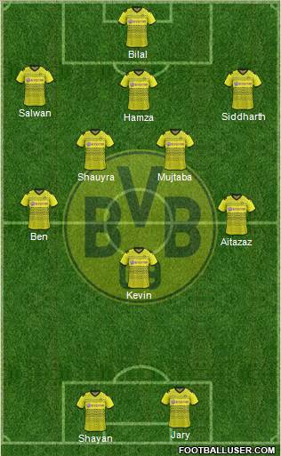 Borussia Dortmund Formation 2012
