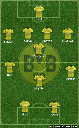 Borussia Dortmund Formation 2012