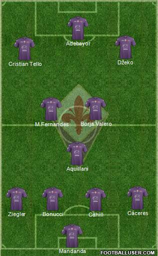Fiorentina Formation 2012