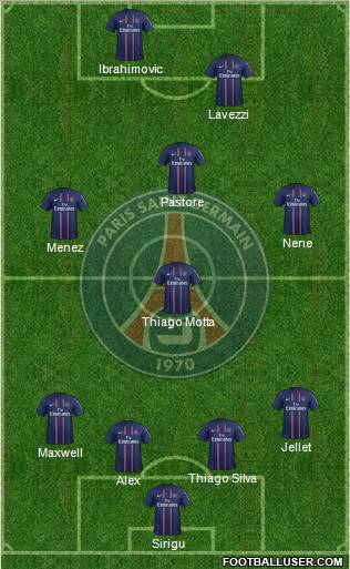 Paris Saint-Germain Formation 2012