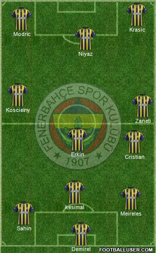 Fenerbahçe SK Formation 2012
