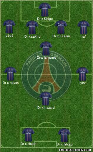 Paris Saint-Germain Formation 2012