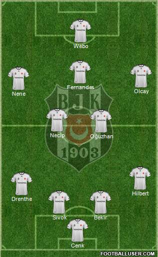 Besiktas JK Formation 2012