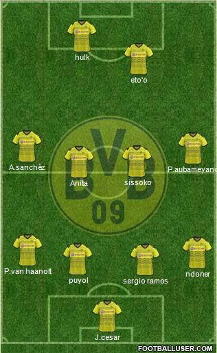 Borussia Dortmund Formation 2012