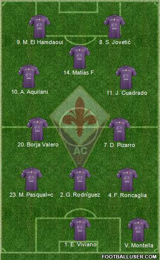 Fiorentina Formation 2012