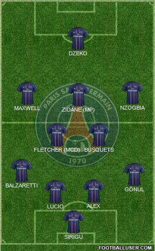 Paris Saint-Germain Formation 2012