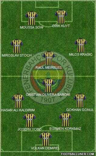 Fenerbahçe SK Formation 2012