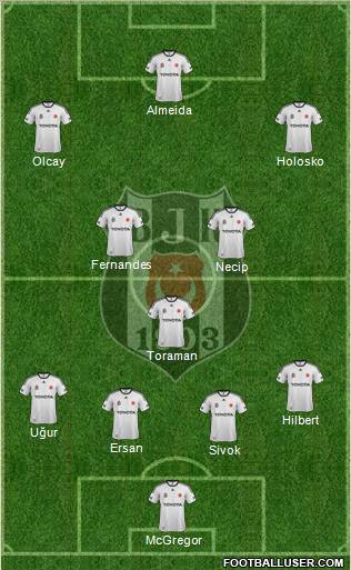 Besiktas JK Formation 2012