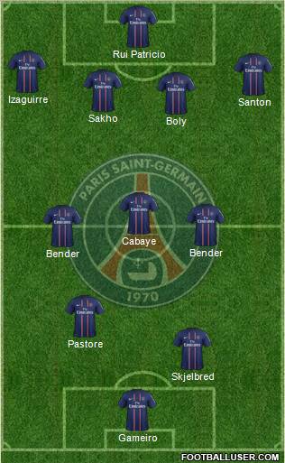 Paris Saint-Germain Formation 2012