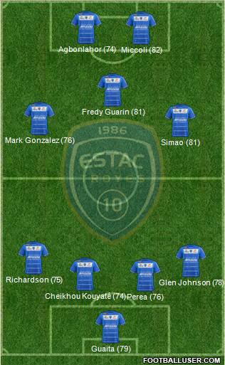 Esperance Sportive Troyes Aube Champagne football formation